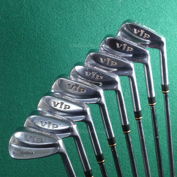 VINTAGE MacGregor 1967 VIP by Nicklaus 2-9 Iron Set TT Steel Stiff *READ*