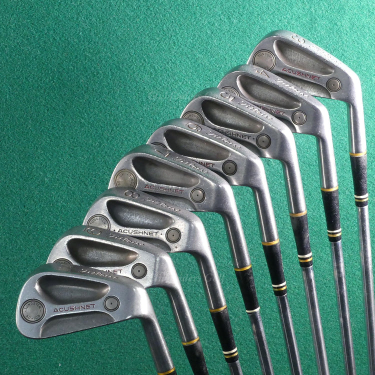 VINTAGE Titleist Acushnet AC-108 3-PW Iron Set Factory Steel Regular