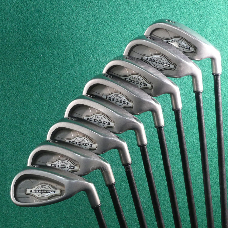 Callaway Big Bertha X-12 3-PW Iron Set Factory RCH 96 Graphite Firm