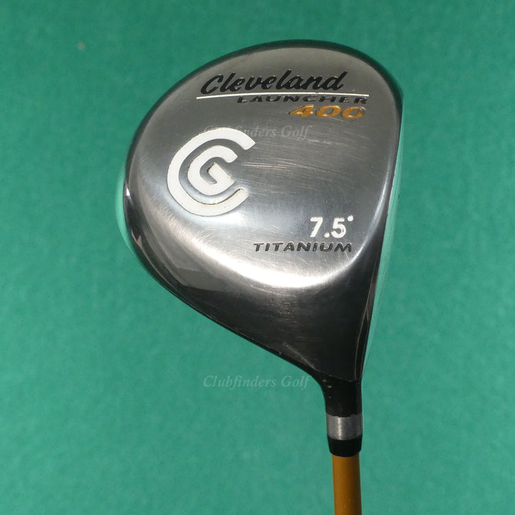 Cleveland Launcher 400 Titanium 7.5° Driver Launcher Gold Graphite Stiff *READ*