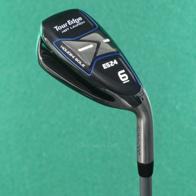 Tour Edge Hot Launch E524 Iron-Wood Single 6 Iron Aldila Graphite Seniors w/ HC