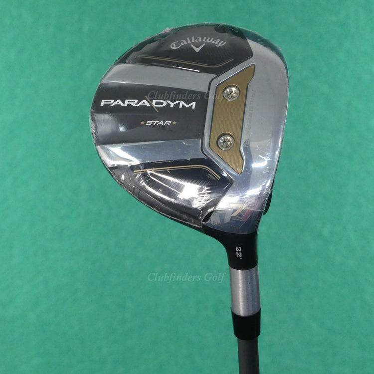 NEW Callaway Paradym Star Fairway 22° 7 Wood Fujikura Graphite Regular w/ HC