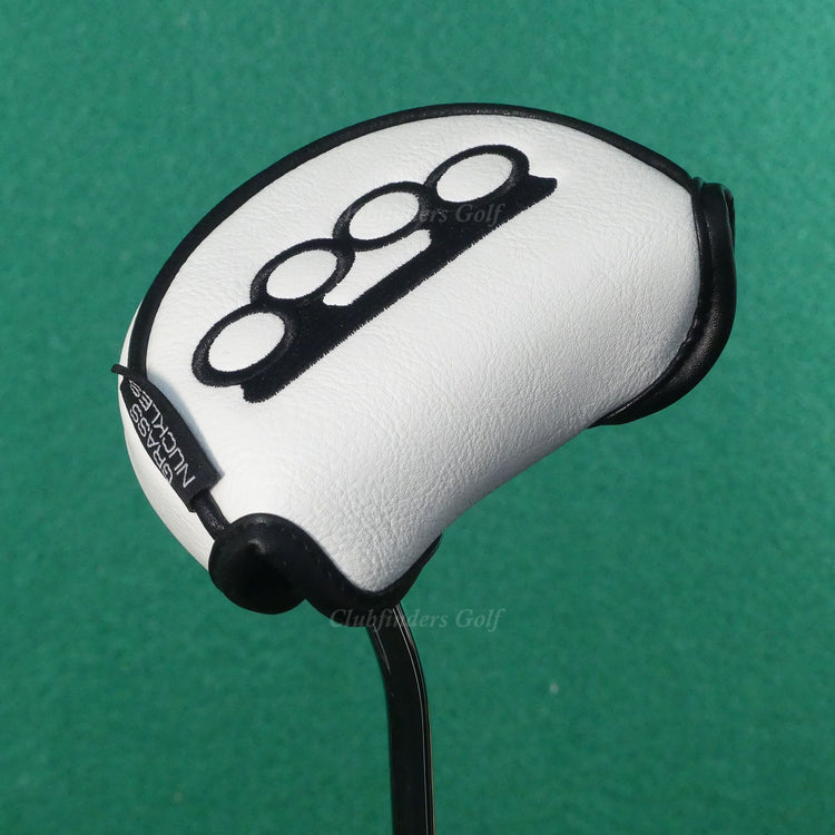 NEW Grass Nuckles Brass Single-Bend 35" Putter Golf Club w/ Headcover