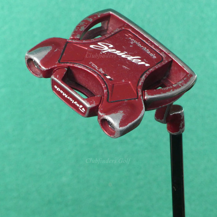 TaylorMade Spider Tour Red Plumbers Neck Lined 35" Putter Golf Club