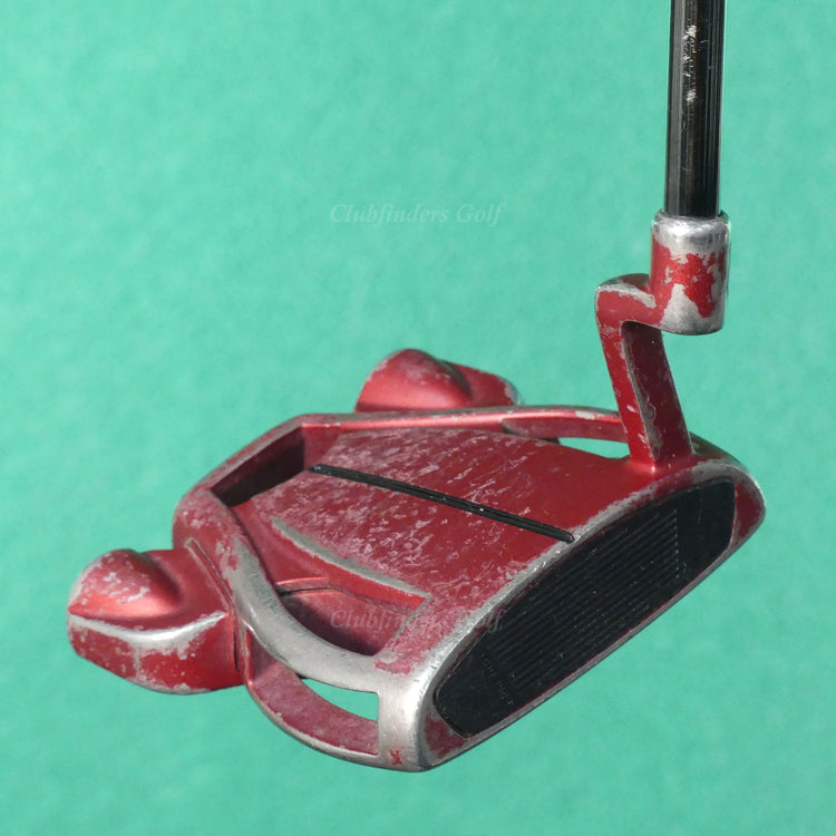 TaylorMade Spider Tour Red Plumbers Neck Lined 35" Putter Golf Club