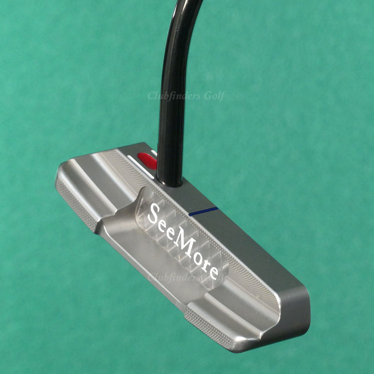 SeeMore M7 Tour Platinum Series Double-Bend 34" Putter Golf Club w/ Headcover