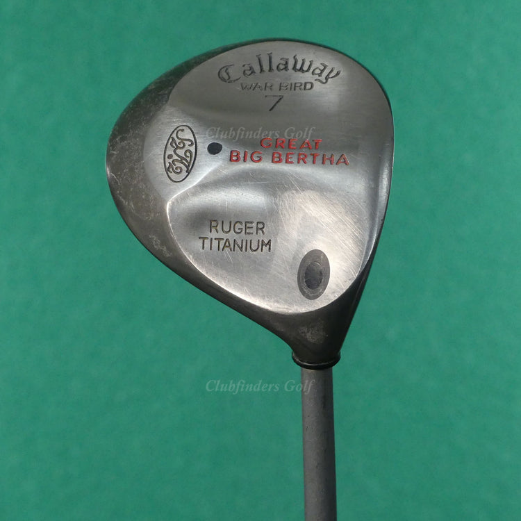 Callaway Great Big Bertha Warbird Ruger Titanium 7 Wood Graphite Firm w/ HC