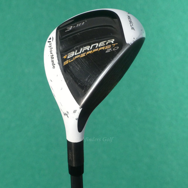 TaylorMade Burner Superfast 2.0 18° Hybrid 3 Iron Factory REAX 60 Graphite Stiff
