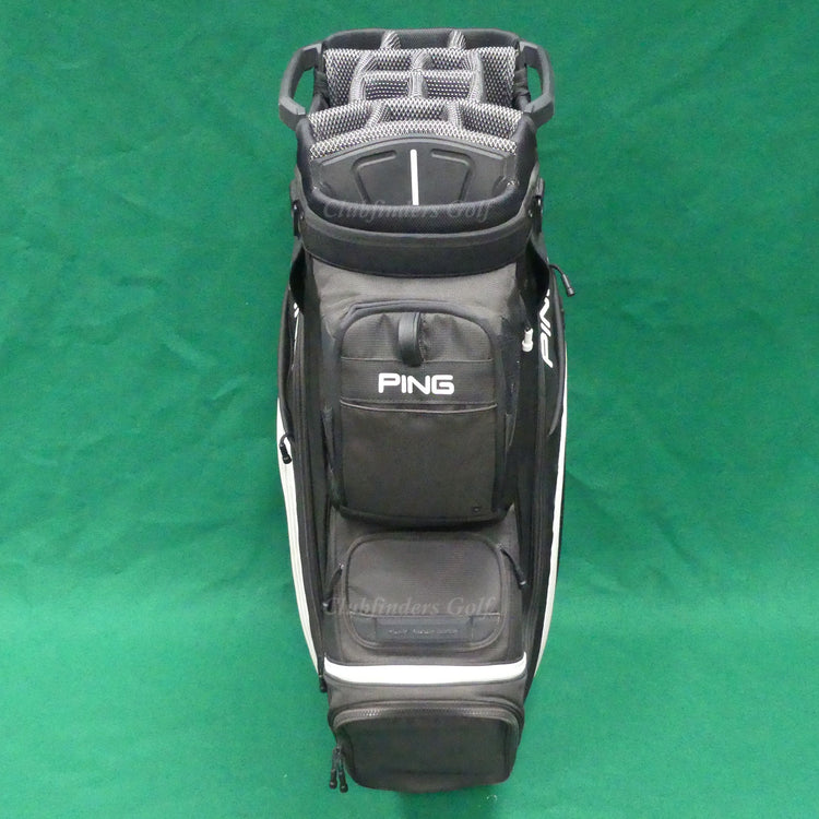 Ping 2022 Pioneer Black / White 14-Way Golf Cart Bag w/ Raincover