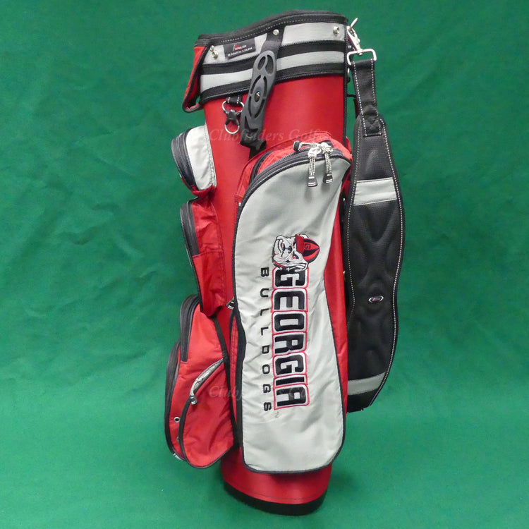 Datrek Georgia Bulldogs Black/Red/Silver 14-Way Golf Cart Bag *READ*