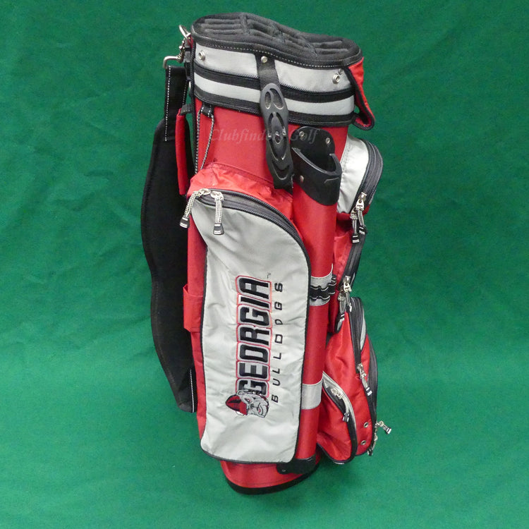 Datrek Georgia Bulldogs Black/Red/Silver 14-Way Golf Cart Bag *READ*