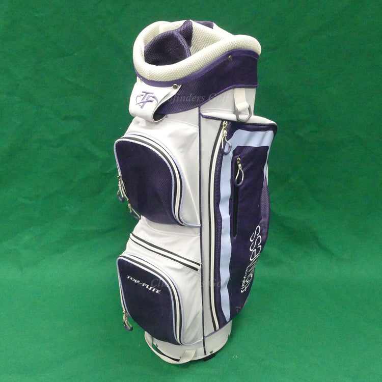 Top Flite Flawless Grey/Purple/Blue 7-Way Golf Cart Bag (No Raincover)