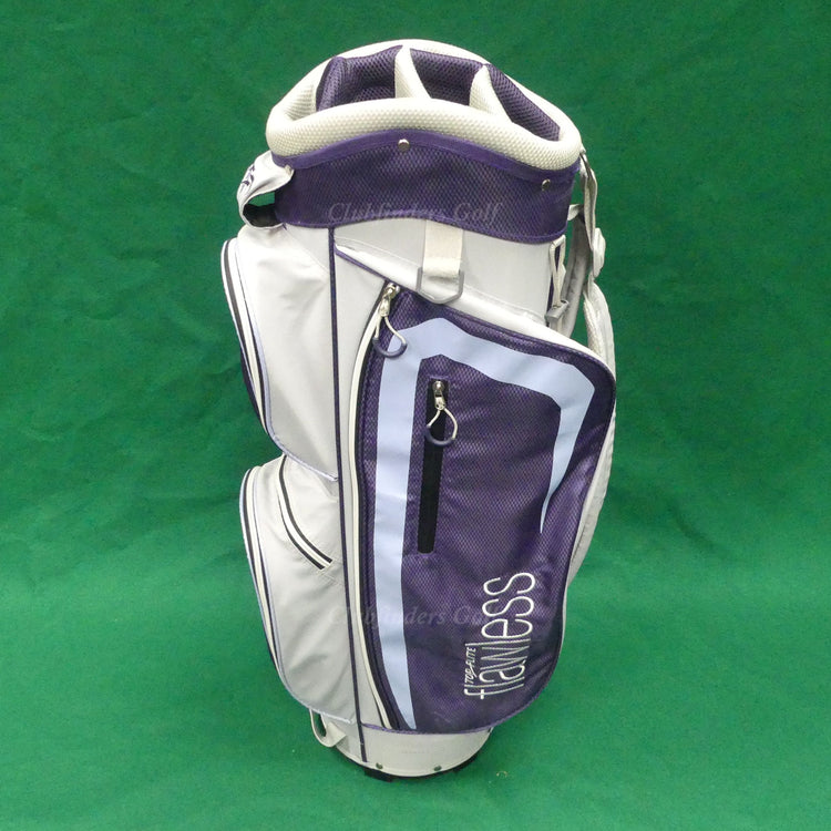 Top Flite Flawless Grey/Purple/Blue 7-Way Golf Cart Bag (No Raincover)