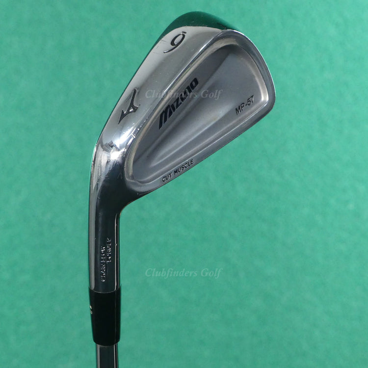 LH Mizuno MP-57 Cut Muscle Forged Single 6 Iron TT DG S300 Steel Stiff *DEMO*
