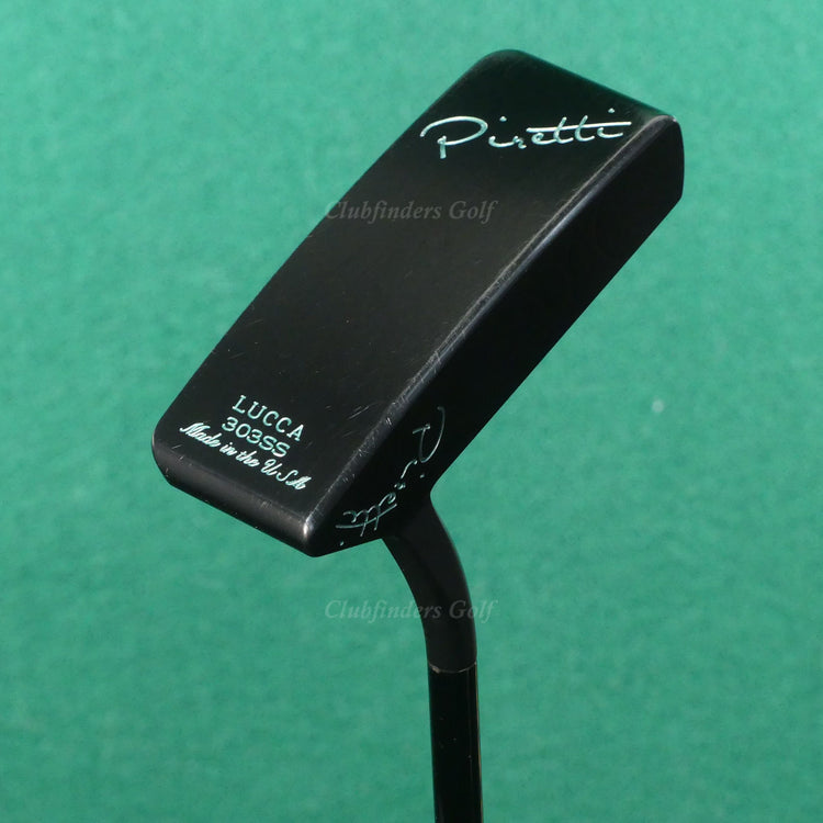 Piretti Lucca Midnight Black 303 SS Flow-Neck 34" Putter Golf Club w/ HC
