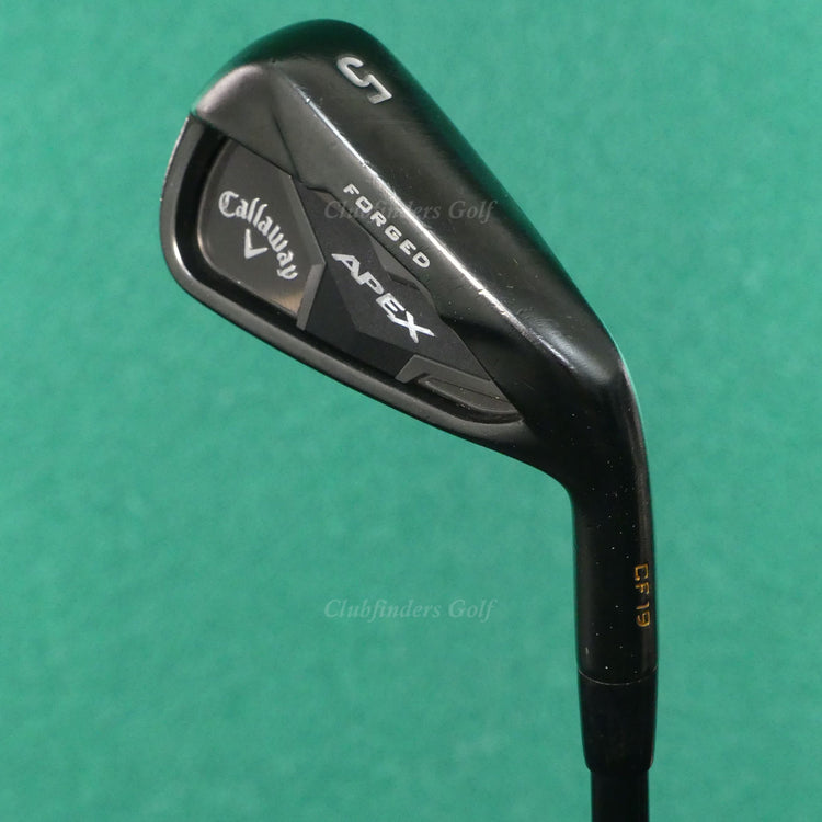 Callaway Apex Forged CF19 Smoke Single 5 Iron Elevate Tour VSS Onyx Steel Stiff