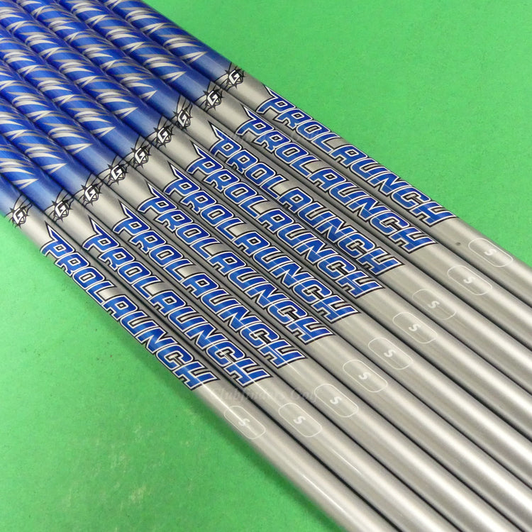 Grafalloy ProLaunch Blue .370 Stiff Pulled Graphite Iron Shafts SET OF 9