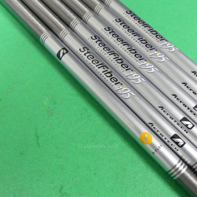 AeroTech SteelFiber i95 .370 Regular Pulled Composite Iron Shafts SET OF 6