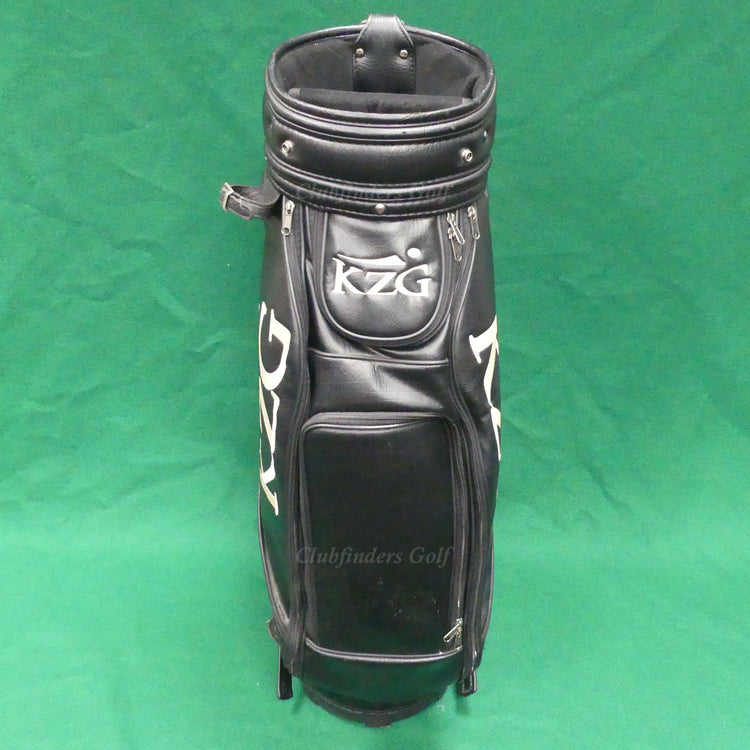 KZG 9" OD Black/White Golf Staff Bag (No Raincover) *READ*
