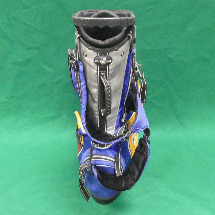 JUNIOR US Kids Ultralight TS/54 Blue/Orange/Grey 4-Way Stand Bag (No Raincover)
