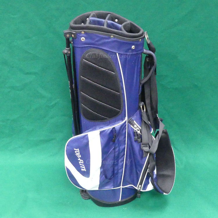 Top Flite Blue/White 6-Way Golf Stand Bag (No Raincover)