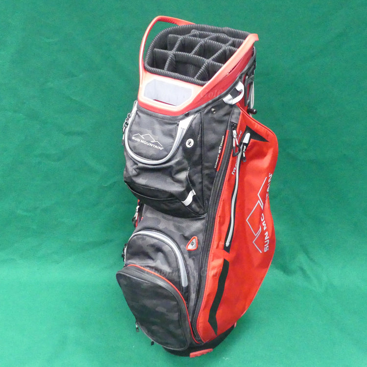 Sun Mountain Maverick Red/Black/Grey 14-Way Golf Cart Bag (No Raincover)