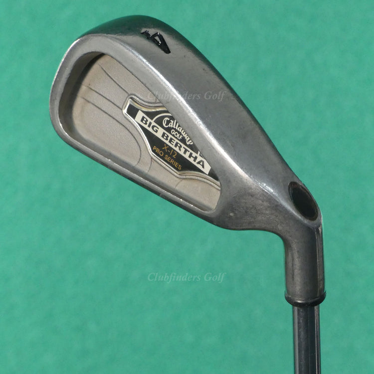 Callaway Big Bertha X-12 Pro Series Single 4 Iron Factory Rifle Steel Stiff