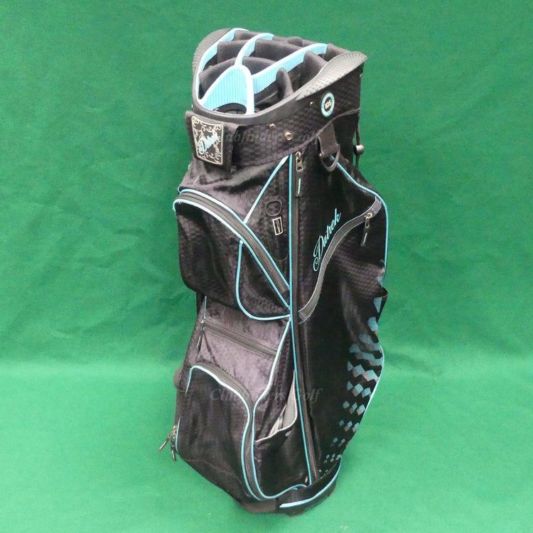 Datrek CB-Lite IDS Black/Blue 15-Way Golf Cart Bag w/ Raincover