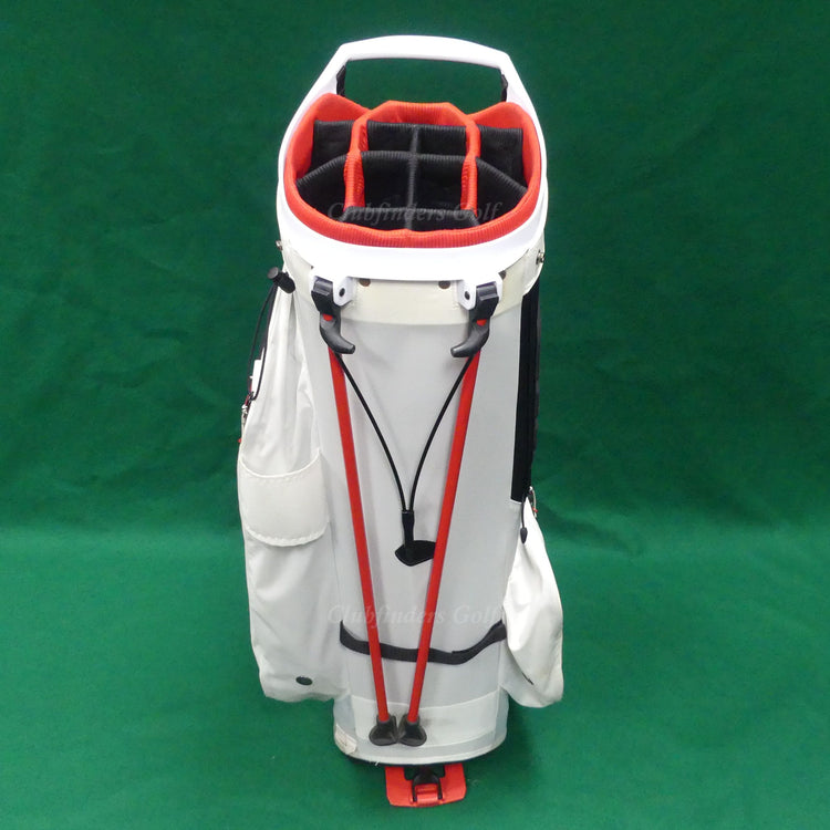 Callaway Fairway 14 White/Black/Red 14-Way Golf Stand Bag w/ Raincover *READ*