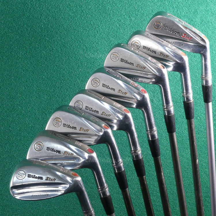VINTAGE Wilson Staff 1964 Dynapower Fluid Feel 1-PW, SW Irons Graphite Regular