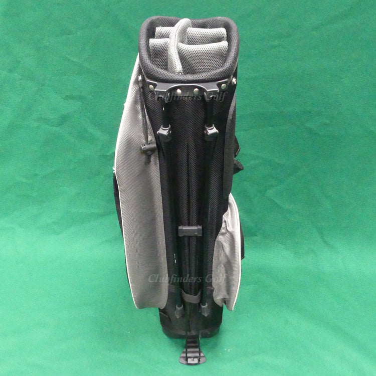 JUNIOR Tour Edge TE-200 Varsity Black/Grey/Yellow 6-Way Stand Bag w/ Raincover
