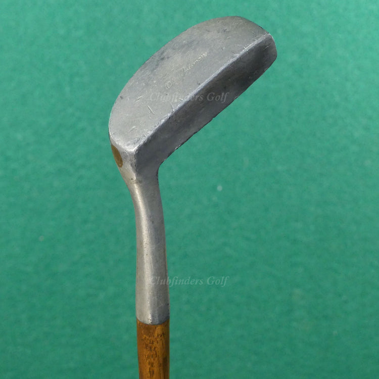 VINTAGE Otey Crisman Heel-Shafted Wood-Shafted Mallet 35" Putter Golf Club