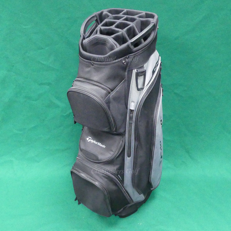 TaylorMade TM20 Supreme Black/Grey 15-Way Golf Cart Bag w/ Raincover