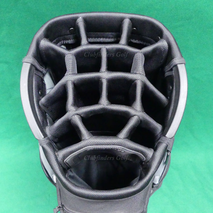 TaylorMade TM20 Supreme Black/Grey 15-Way Golf Cart Bag w/ Raincover
