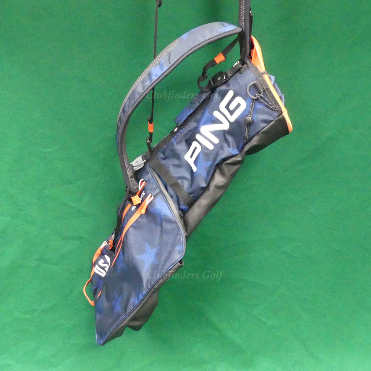 Ping 2022 Moonlite USA Navy/Red 4-Way Golf Carry Sunday Bag