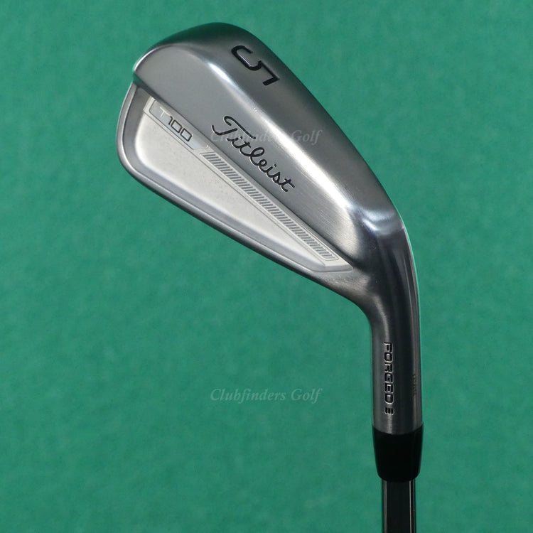Titleist 2023 T100 Forged Single 5 Iron TT AMT Tour White S300 Steel Stiff