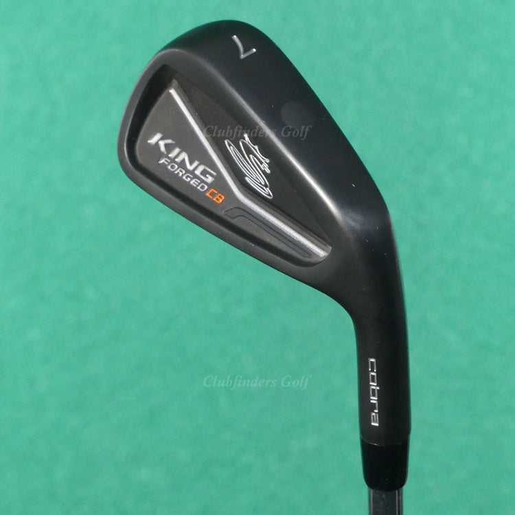 Cobra Golf King Forged CB Black Single 7 Iron Project X Rifle 5.5 Steel Firm