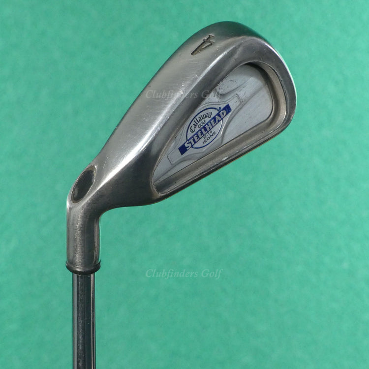 LH Callaway Steelhead X-14 Single 4 Iron Factory Constant Weight Steel Uniflex
