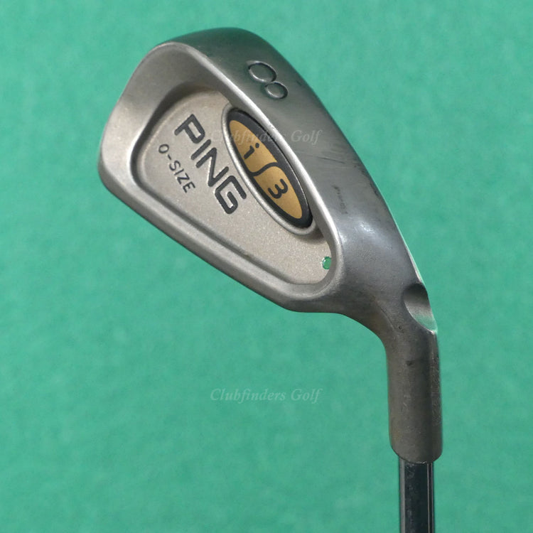 Ping i3 O-Size Green Dot Single 8 Iron Factory Cushin JZ Steel Stiff
