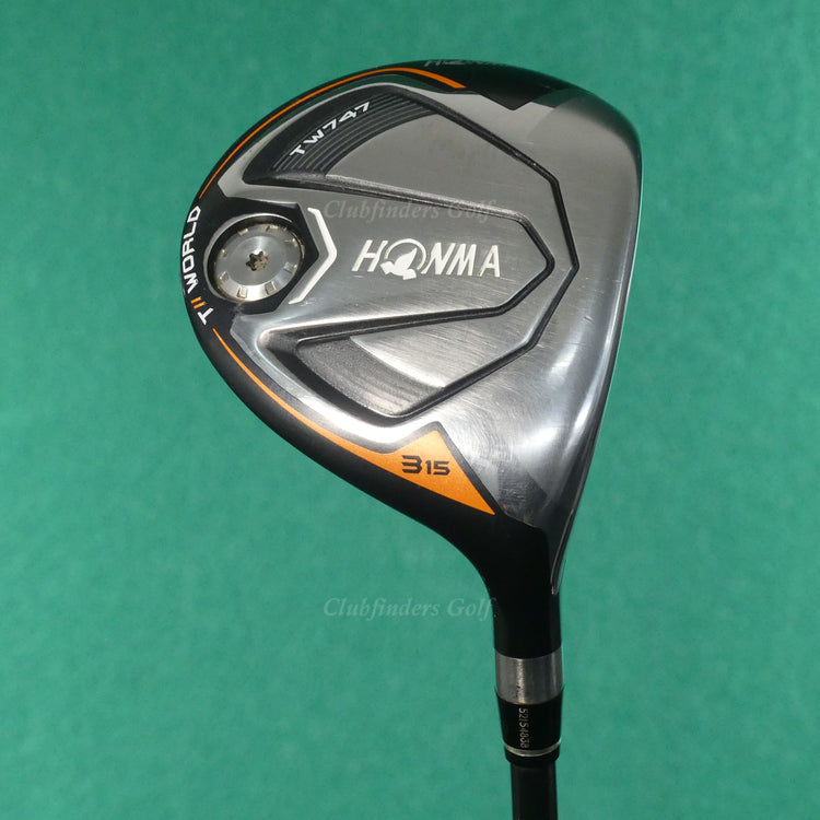 Honma TW747 Tour World Fairway 15° 3 Wood Vizard 60R Graphite Regular w/ HC