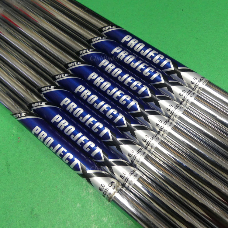 Project X Rifle 6.0 .355 Stiff Flex Pulled Steel Iron Shafts SET OF 8