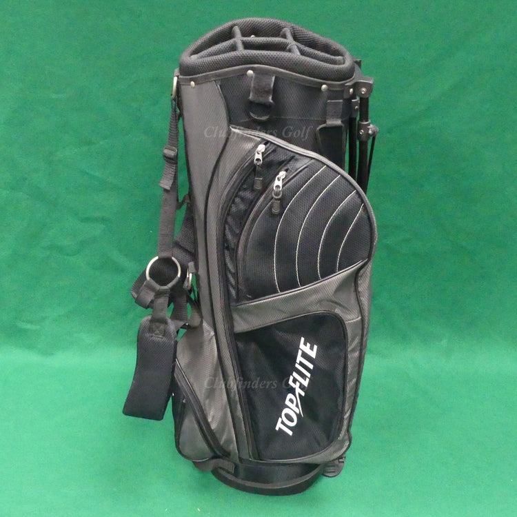 Top Flite Black/Grey 6-Way Golf Cart Bag (No Raincover)
