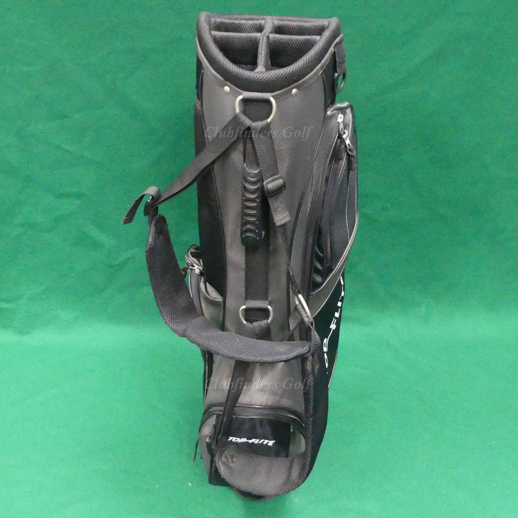 Top Flite Black/Grey 6-Way Golf Cart Bag (No Raincover)