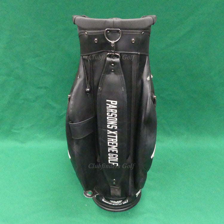 PXG Deluxe Black/White 6-Way Golf Cart Bag w/ Raincover