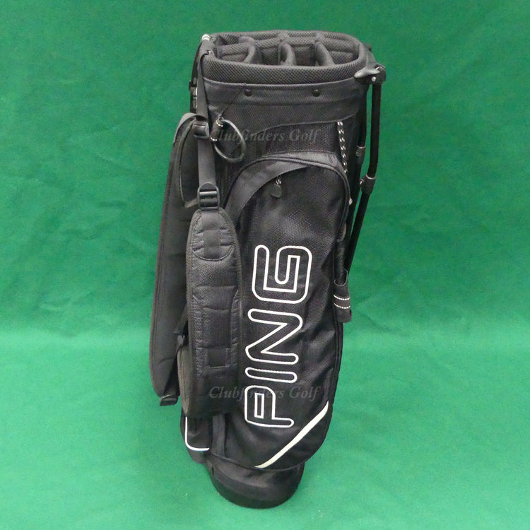 Ping Hoofer Lite Black/White 8-Way Golf Stand Bag (No Raincover)