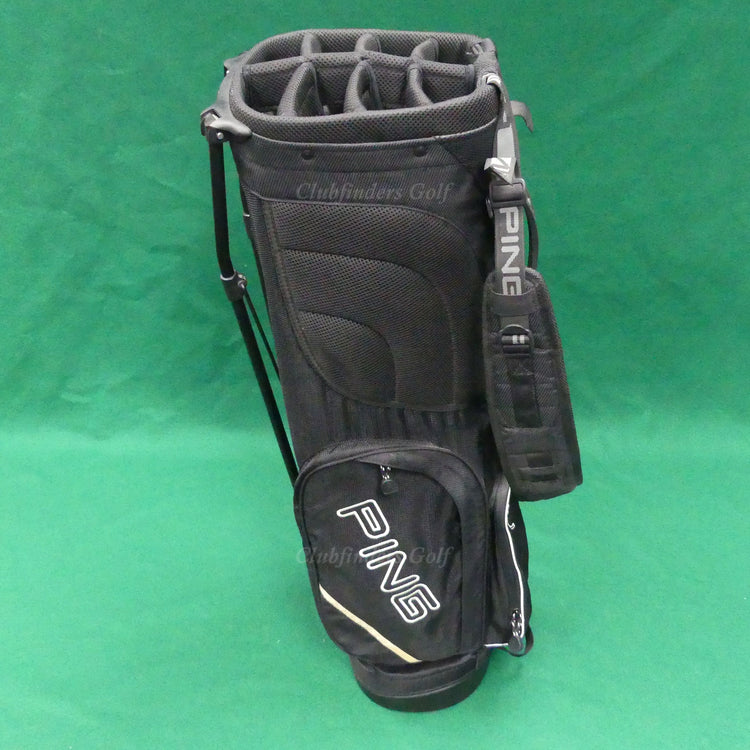 Ping Hoofer Lite Black/White 8-Way Golf Stand Bag (No Raincover)