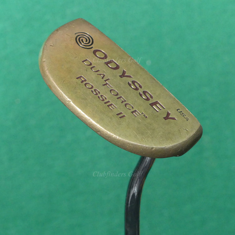 Lady Odyssey Dual Force Rossie II Bronze Double-Bend 34" Putter Golf Club