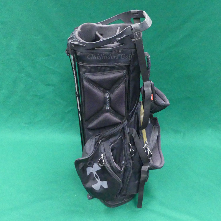 Under Armour Sun Mountain Match Play Black/Grey 4-Way Stand Bag w/ Raincover