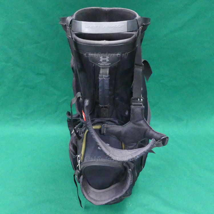 Under Armour Sun Mountain Match Play Black/Grey 4-Way Stand Bag w/ Raincover