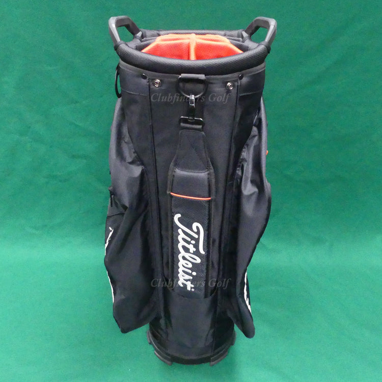 Titleist Lightweight TB9CT6E Black/Red 14-Way Golf Cart Bag w/ Raincover